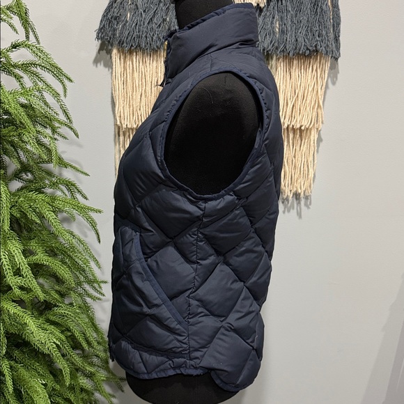 J. Crew Dark Blue Quilted Down Vest Size XS - Picture 4 of 12